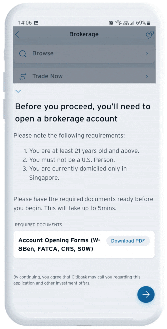 Provide Account Opening Forms (W-8Ben, FATCA, SOW)